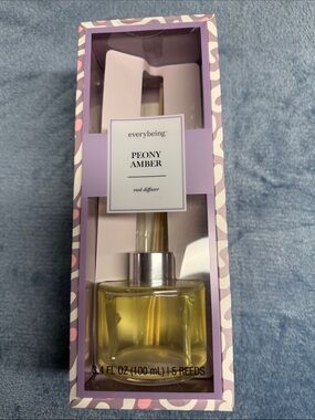 Peony Amber Reed Diffuser - Purple & Pink Packaging
